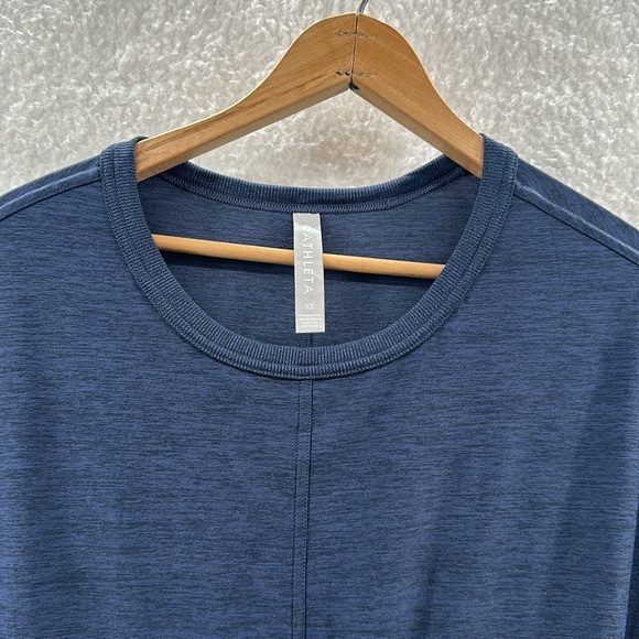 Athleta Corss Current Coverup Dress Swim Sport Beach Blue Cinch Waist Summer XS - Picture 6 of 11